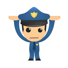 funny cartoon policeman