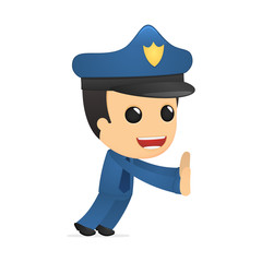 funny cartoon policeman
