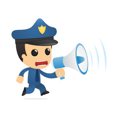funny cartoon policeman