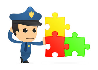 funny cartoon policeman