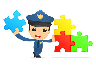 funny cartoon policeman