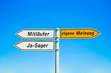 eigene Meinung