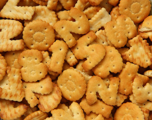 Background from crackers.