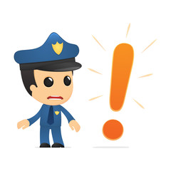 funny cartoon policeman