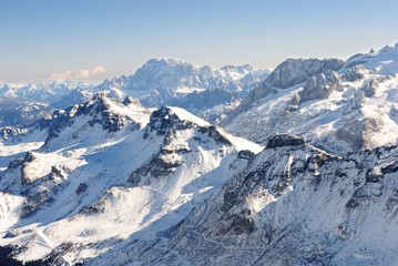 Naklejka premium Winter dolomites - Italy