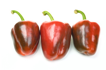 A range of three peppers