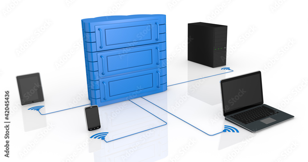 Poster concept of cloud computing