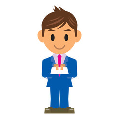 ビジネスマン イラスト 名刺