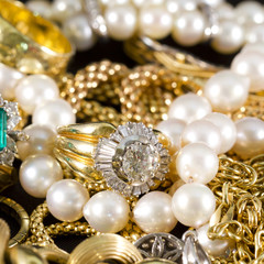 Jewelry, gold, necklaces, rings, bracelets, watch, wealth