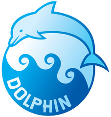 dolphin jumping symbol