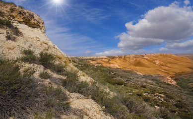 Slopes of plateau Ustyurt