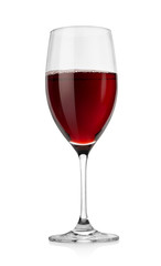 Red wine in glass