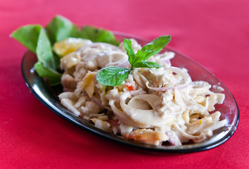 salad of the millionaire- salad from a palm tree core...