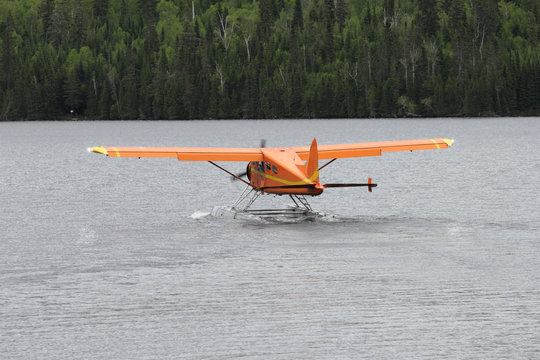 Orange Floatplane