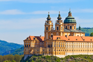 Melk - Famous Baroque Abbey (Stift Melk), Austria - obrazy, fototapety, plakaty