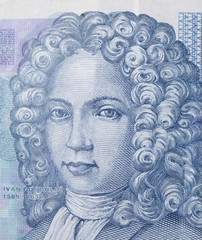Fototapeta premium Croatian Ivan Gundulić - as seen on the 50 Kuna banknote