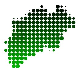 Nordrheinwestfalen - NRW - Halbton Punkt Muster Grafik mit Farbverlauf - Design Element