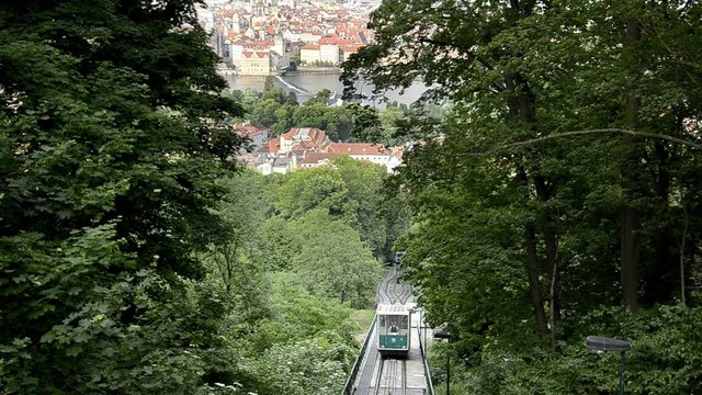 prague, petrin, funicular