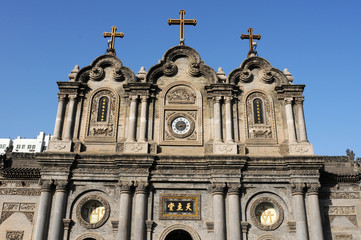 Fototapeta premium Historic cathedral in Xian China