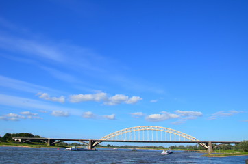 Waabrug view in Nijmegen (Gelderland-The Netherlands)