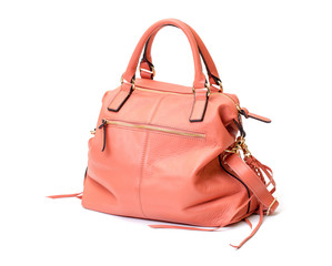 Pink Leather Ladies Handbag