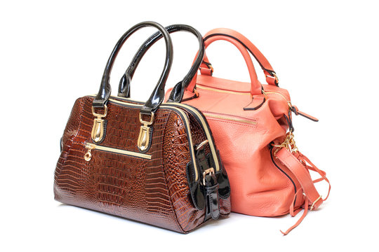 Two Leather Ladies Handbag