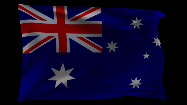 australia_flag_waving_3d_loopable