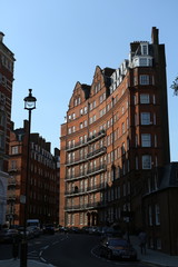 Backstein, Fassade, Hochhaus, London
