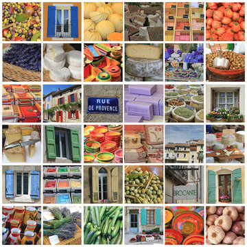 Provence collage