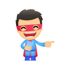 funny cartoon superhero