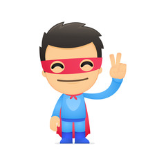 funny cartoon superhero