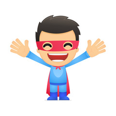 funny cartoon superhero
