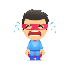 funny cartoon superhero