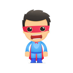 funny cartoon superhero