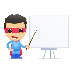 funny cartoon superhero