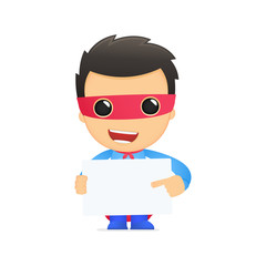 funny cartoon superhero