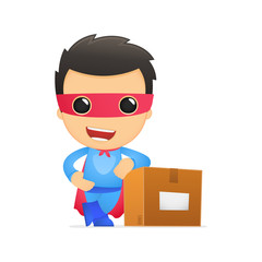 funny cartoon superhero