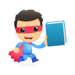 funny cartoon superhero
