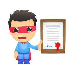 funny cartoon superhero