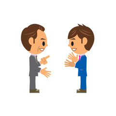 ビジネスマン イラスト 会話