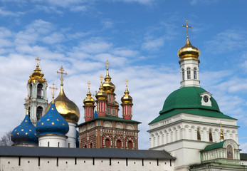 Fototapeta na wymiar The Trinity monastery in Sergiev Posad, Russia