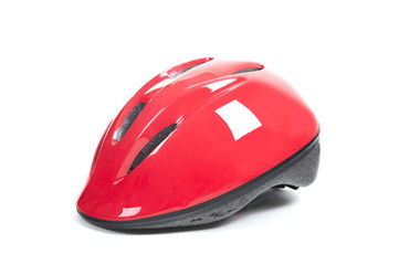 Bicycle Helmets on a white background