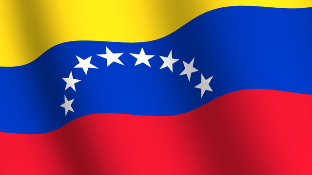Waving flag of   Venezuela