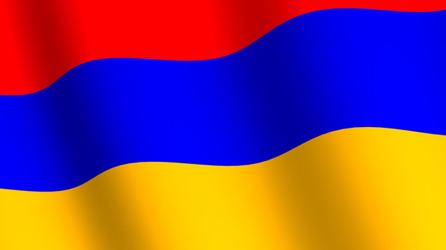 Waving flag of   Armenia