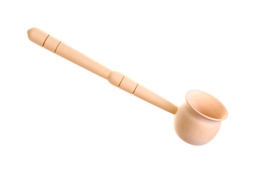 Image wooden ladle for the sauna