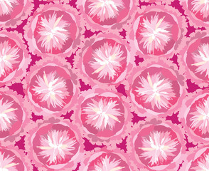 бесшовный фон из розовых цветов, Print