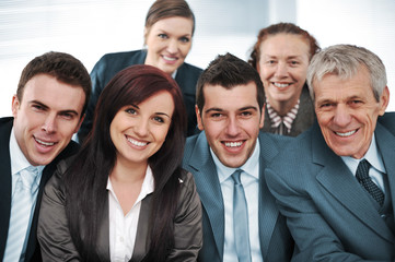 Fototapeta premium Closeup business group of six