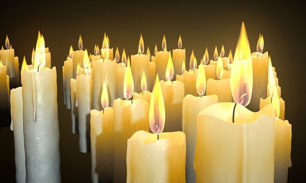 Candele ceri chiesa culto
