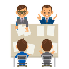 ビジネスマン イラスト 打合わせ