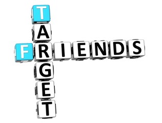 3D Target Friends Crossword